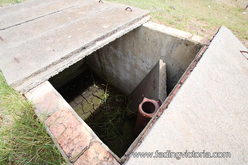 I was hoping this was some kind of bunker, but it looks more like a drainage system.