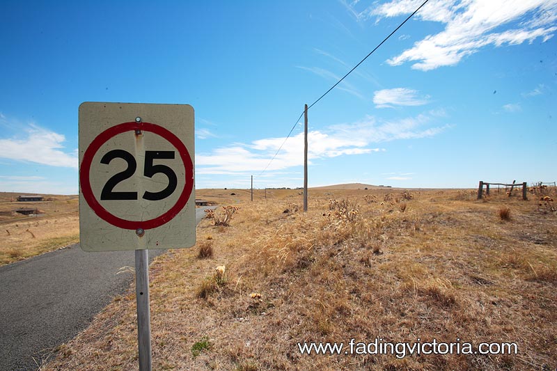 25 km/hour speed limit.