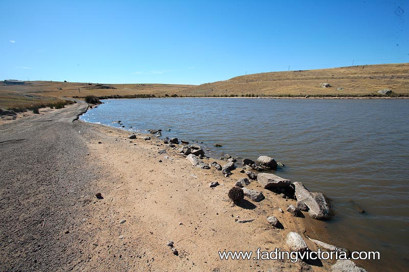 This is the runoff area immediately outside abandoned warehouse 4. In less dry times the whole area floods, right up to the loading bay of the warehouse.