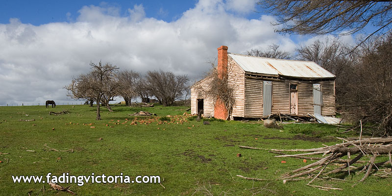 Boarded up house