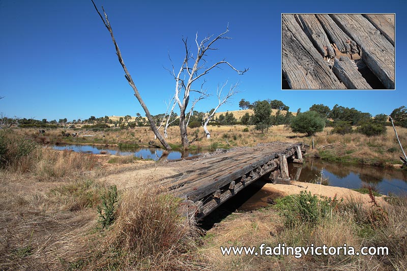 Drought shows submerged bridge