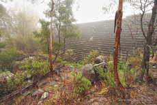 Falls Creek Reservoir wall